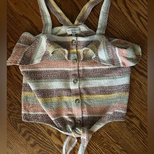 Madewell Texture and Thread Crop Top M